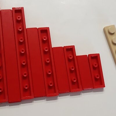 Set of Lego smooth platforms 1 x 346810