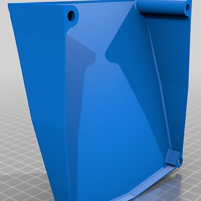 angled fan shroud for 120mm 12cm fans to silence and redirect air flow