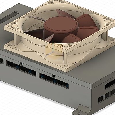 Compact silent Fysetc Spider Case for 80mm Fan