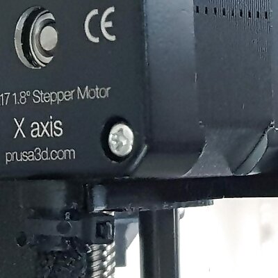 improved version Prusa Xaxis motor cable holder