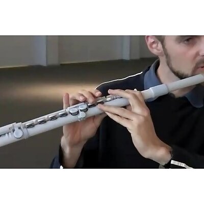3d printed transversal Flute from MIT Lab