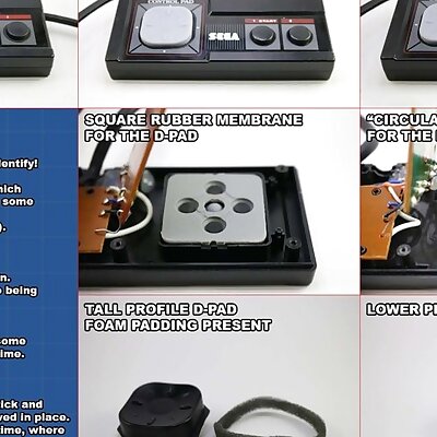 SEGA Master System SMS DPad replacement