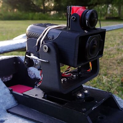 FPV Pan Tilt for Gitup F1 Camera with Micro FPV Camera