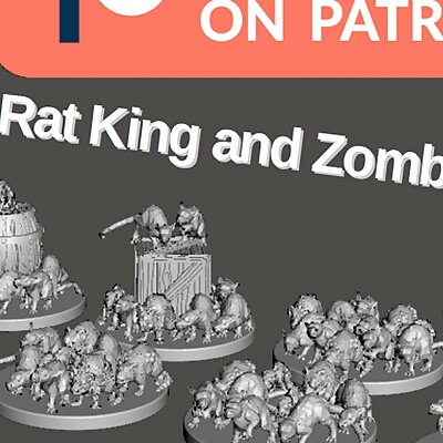 Zombicide Fantasy Rat King and Zombie Ratz