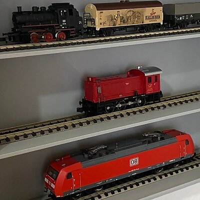 Vitrine  Showcase for Z and N Scale Model Trains or other things with A5 Plexiglass