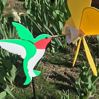 Garden Hummingbird Wind Spinner