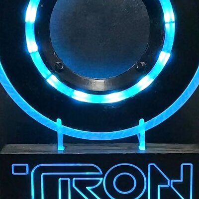 Tron Legacy Disc Display with base and electronics