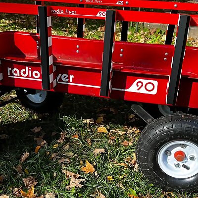 Themed Radio Flyer Red Wagon Brackets and Railing