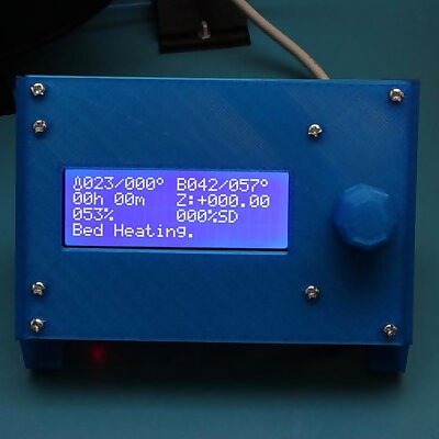 Panel with display20x4 and rotary encoder