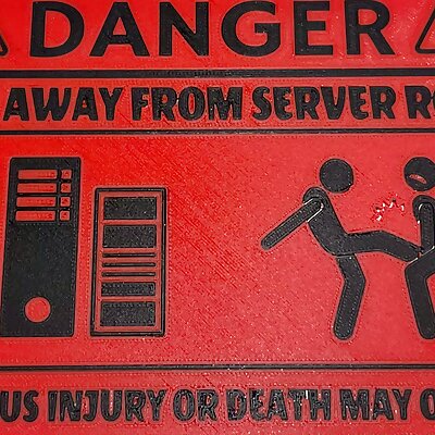 Danger Stay away from Server Room 2  REMIX