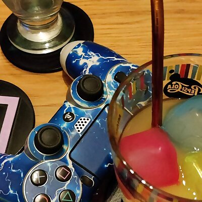 PlayStation PS4 buttons glass coasters