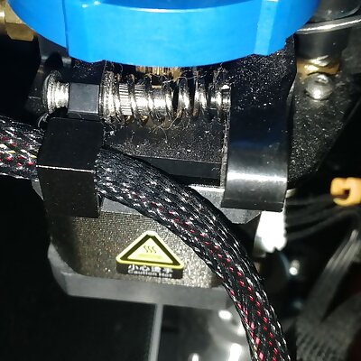 Ender 3 V2 extruder cable clip sideways printable