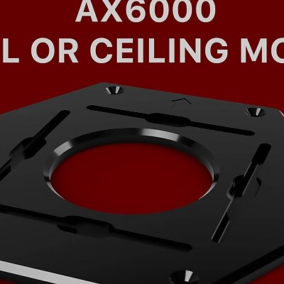 ASUS ROUTER WALL CEILING MOUNT BRACKET RTAX89X AX6000 Template