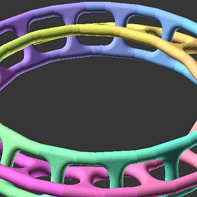 Intersecting Moebius Ring