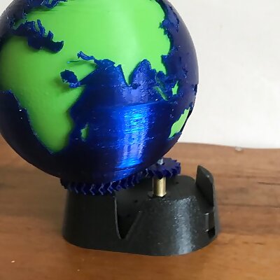 The Earth in Time Clock  Night Light