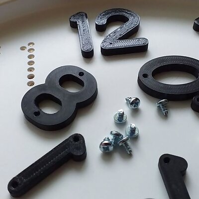 Digits and support for TROMMA Ikea Clock