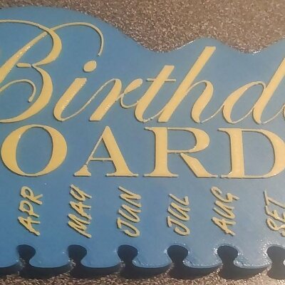 Birthday Board single material