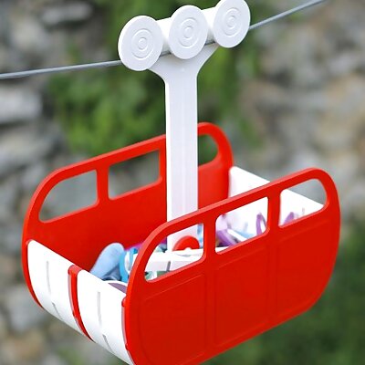 Cable Car Clothespin Carrier
