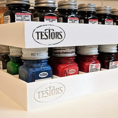 Testors Bottle Paint and Brush Tray Holder 6x6 and 6x5