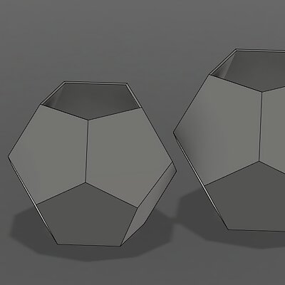 Dodecahedron PlanterPentagon Planter