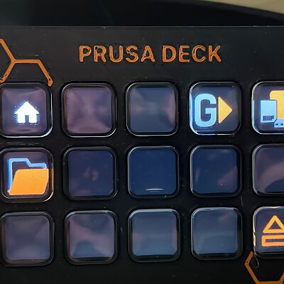 PrusaDeck MK2 Stream Deck faceplate