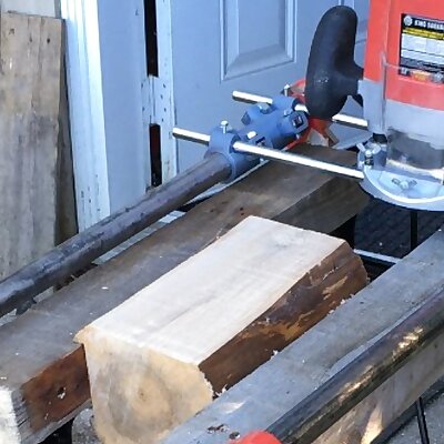Pipe clamp router sled