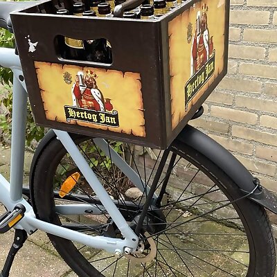 Beer crate holder for VanMoof S3 bike rack V2