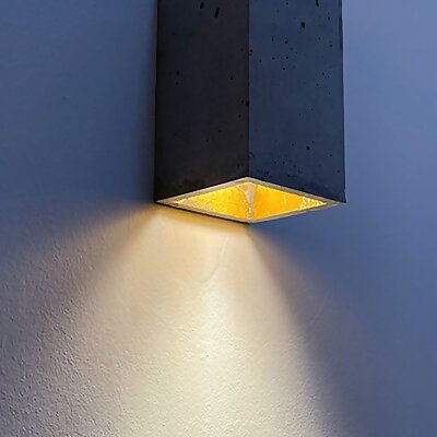 Luxurious concrete wall lamp