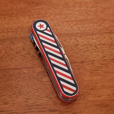 Striped Pattern 91mm Swiss Army Knife Replacement Scales