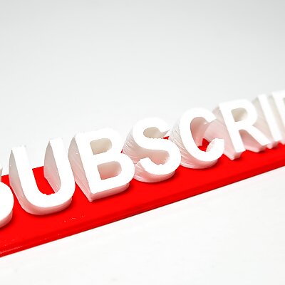 Subscribe 3D Plate