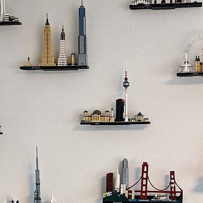Wall Mounts for LEGO Architecture Skylines