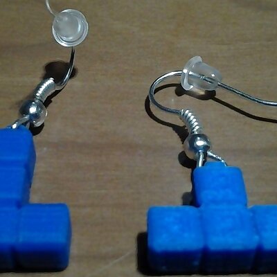 L  T tetris earrings