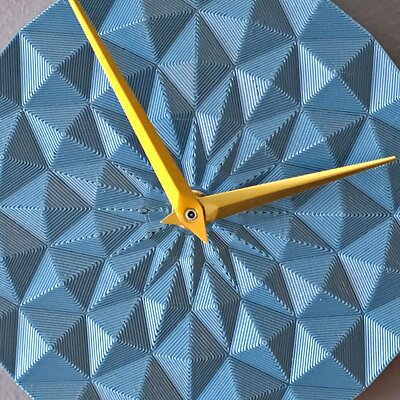 Poly Rosette Wall Clock