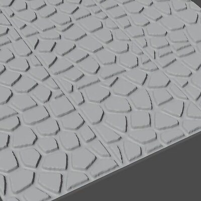 Flat Dungeon  Small Cobblestone Tiles