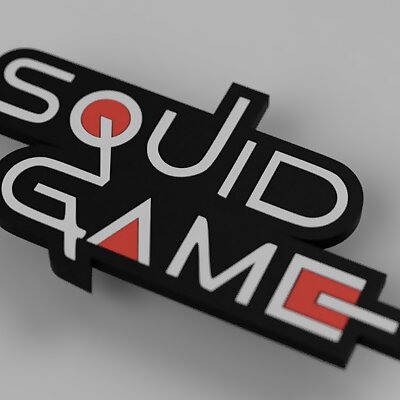 Squid Game Logo international and Fridge Magnet Single ExtruderMultipart