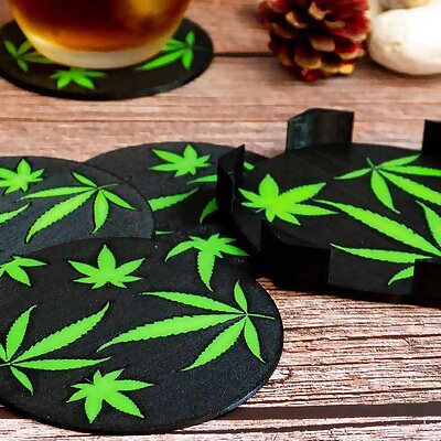 Cannabis coasters single and MMU