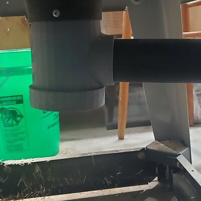 Shop Vac adapter with trap for Delta table saw