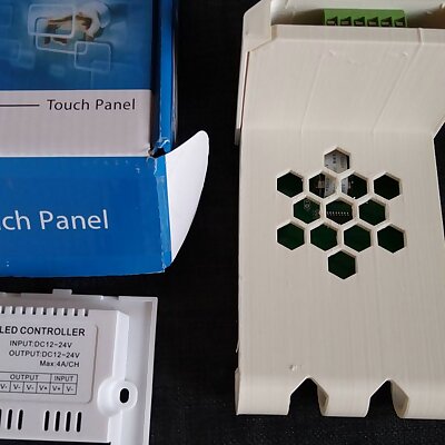 LED Controller Touch Panel TM06M003 model enclosure modification for room dividers