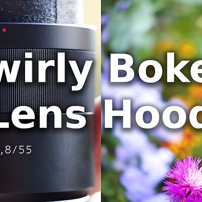 Swirly Bokeh Lens Hood for Sony FE 5518