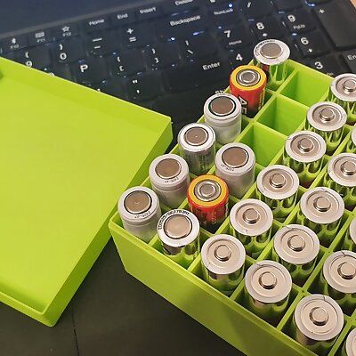 Simple AA batteries storage box for 36pcs