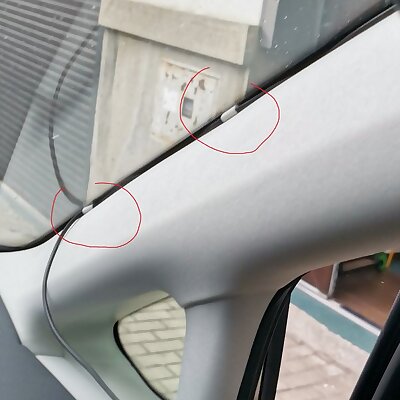 Car camera cable holder