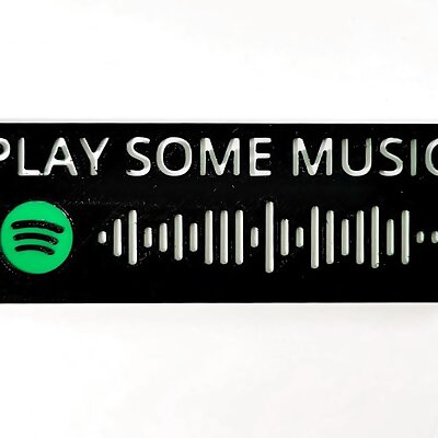 Spotify Code Wall Ornament with Custom Code