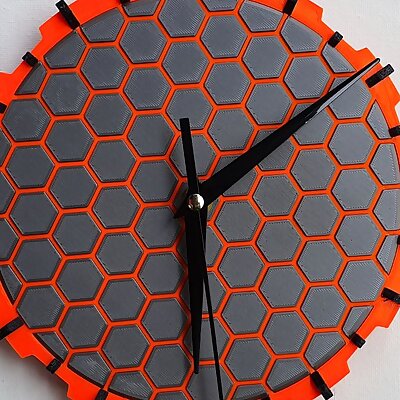 Hexagon wall clock