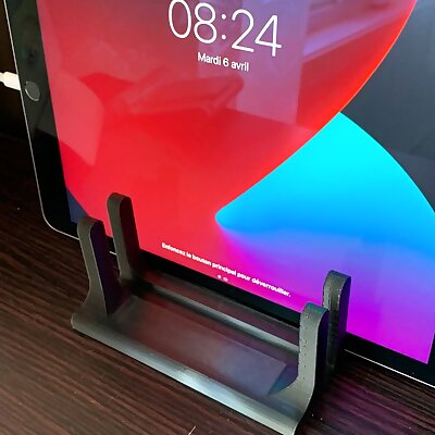 Double Vertical Tablet Stand  Charging Dock
