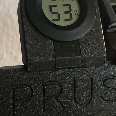 Hygrometer mount snap on Prusa frame