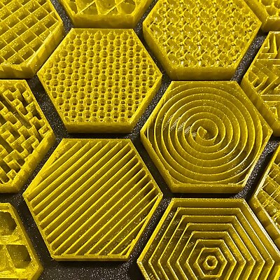 Infill pattern sample hexagon collection