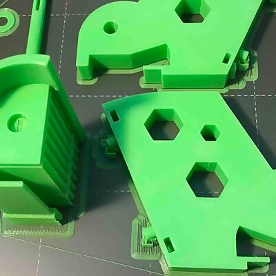 Prusa MK3 Platform Brackets with options for anglewidthsafety clip