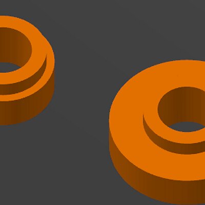 Prusa mini X axis pulley bearing spacers