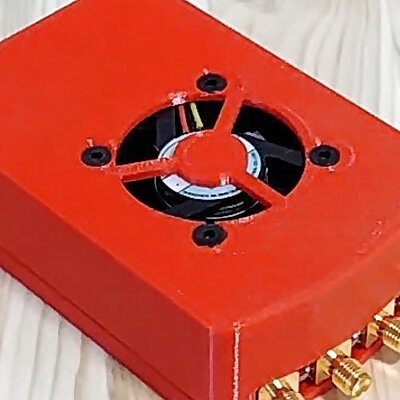 Red Pitaya case with internal fan