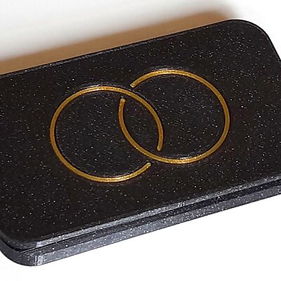 Flat wedding rings case